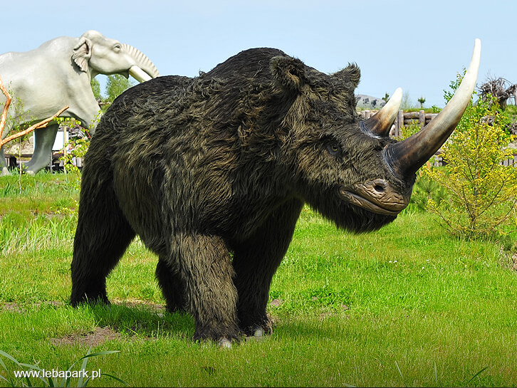 Figurki zwierząt w parku dinozaurów